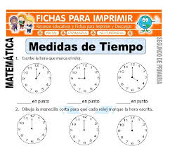 Ficha De Medidas De Tiempo Segundo De Primaria Matematicas Para Ninos Matematicas Tercero De Primaria Primarias