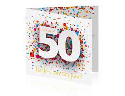 Confetti Kaarten Maken Voor Abraham 50 Jaar Een Kaart Met Een Vrolijke Uitstraling Zelf Kaarten Maken Verjaardag Kaarten Maken 50 Jaar Kaarten Zelf Maken