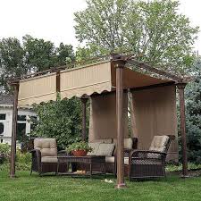 Sears Garden Oasis Deluxe Pergola I Replacement Canopy Gf 7s046b Garden Winds Pergola Outdoor Patio Small Patio Garden