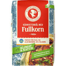 Vetemjöl blandas ofta med grövre mjölsorter för att få ännu bättre bakegenskaper. Kop Kungsornen Karnvetemjol Fullkorn 2 Kg Pa Delitea Se