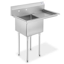 Maybe you would like to learn more about one of these? Gridmann Nsf Stainless Steel 18 Single Bowl Commercial Kitchen Sink With Right Drainboard 12 In Deep Walmart Com Walmart Com