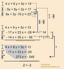 In diesem abschnitt findet ihr übungen und aufgaben zum lösen linearer gleichungssysteme mit 2 und 3 unbekannten. Lineare Gleichungssystem Mit 3 Variablen Ubungsaufgaben Mit Musterlosung Teil 1