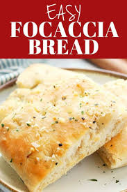 Easy Focaccia Bread The Best And Easiest Recipe For Homemade Focaccia With Garlic And Parmesan Che Easy Bread Recipes Best Bread Recipe Bread Recipes Sweet
