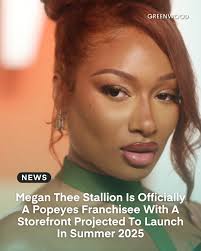 Get to the bag Meg! Houston, TX born rapper @theestallion is set to become  a franchisee. AfroTech recently reported that “Megan Thee Stallion is  preparing to open up her own Popeyes storefront,