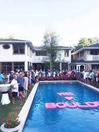 Floating pool decorations for weddings. Pin By June Cullen On Cumpleanos En Piscina In 2021 Backyard Wedding Pool Pool Wedding Decorations Pool Wedding