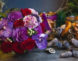 Flowers seem intended for the solace of ordinary humanity. ~ john ruskin around this time of year my mum and i love to start browsing through all of. Free Photo A Bouquet Of Red Roses Pink And Purple Flowers With Leaves On The Christmas Table