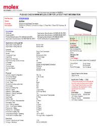 Visit the official website of the government. Molex 0 75 Mm Standard Card Edge Connectors Datasheets Mouser