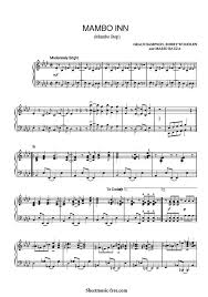 Mambo Inn Piano Sheet Music Latin Jazz Sheet Music Piano Sheet Mambo