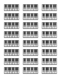 Blank Piano Keyboard Worksheets Piano Piano Chords Chart Learn Piano
