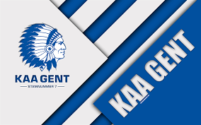 Download Wallpapers Kaa Gent 4k Belgian Football Club Blue White Abstraction Logo Material Design Ghent Belgium Football Jupiler Pro League Besthqwallp Diseno De Materiales Pro League Club