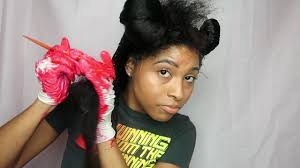 The problem is i don't want to put it through the bleaching process. How To Dye Color Natural Hair Black To Red Tutorial No Bleach Or Permanent Coloring Youtube