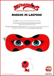 Marinette et adrien sont deux collégiens comme les autres, à la différence. Masque Lady Bug Miraculous Masque A Imprimer Coloriage Masque Idee Anniversaire