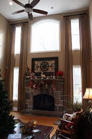 Curtains For A Two Story Window Window Treatments Foyer Decorating Family Room Curtains