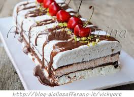 Gelato furbo in 4 gusti. Torta Gelato Alle Ciliegie Pistacchio Cioccolato E Banana