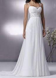 Grecian Chiffon Dress With Empire Waist Empire Wedding Dress Ruffle Wedding Dress Grecian Wedding Dress