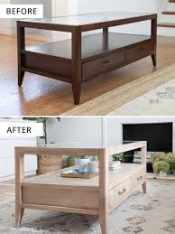 The glass on this table is making me nuts. Great Coffee Table Makeover How To Refinish An Old Coffee Table With Glass Top Great Glass Top Coffee Table