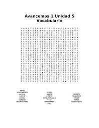 These puzzles are fun activities intended for students of all ages and ability levels. Avancemos 1