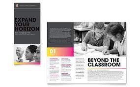 Brosur Sekolah Pendidikan Free Download Templates Brosur Desain Brosur Sekolah