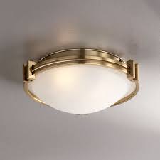 Lighting fixtures > ceiling lighting > flush & semi flush lighting > art deco art deco flush and semi flush lighting. Possini Euro Design Modern Art Deco Ceiling Light Flush Mount Fixture Warm Brass 12 3 4 Wide Satin White Glass Bedroom Kitchen Walmart Com Walmart Com