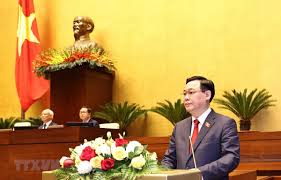 Nghị quyết do tân chủ tịch quốc hội vương đình huệ ký và có hiệu lực kể từ ngày quốc hội bầu được tân chủ tịch nước. Phat Biá»ƒu Nháº­m Chá»©c Cá»§a Chá»§ Tá»‹ch Quá»'c Há»™i VÆ°Æ¡ng Ä'inh Huá»‡ Chinh Trá»‹ Vietnam Vietnamplus
