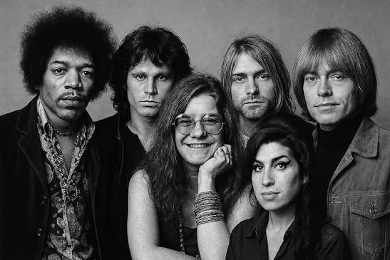 The mantra “Live fast, die young” wasn't just a saying—it was a way of life  for many rock legends. Some thrived in the chaos, others succumbed to it,  and a few reinvented