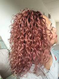 Light pink hair aside, you'll be learning an approach to styling that. Ombre Rose Gold Curly Hair Novocom Top