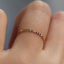 Wedding Band Diamond Ring Minimalist Ring Engagement Ring Flat Ring 14k Gold Ring Multistone Ring 1 1 Mm Gifts For Her In 2021 Minimalist Engagement Ring Diamond Rings Bands Minimalist Rings