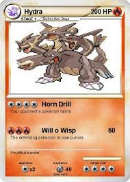 The pokémon move horn drill. Pokemon Hydra 99