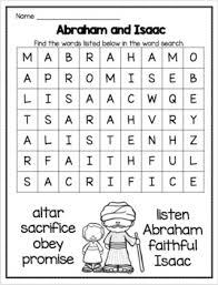 Abraham would spend his maximum time teaching isaac to love and this coloring sheet features abraham and sarah. Abraham And Isaac Game Word Search And Coloring Page By Dovie Funk