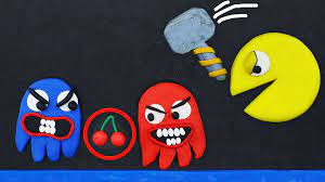 Pacman Takes Revenge The Cherry Heist Handmade Clay Stop Motion Animation 4k Stop Motion Animation Handmade