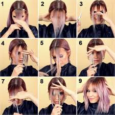 Phoning a friend is recommended when cutting short hair at home. How To Cut Hair At Home Alone 10 Easy Tutorials