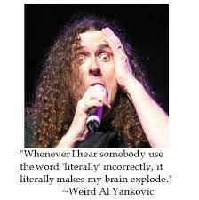 Born october 23, 1959) is an american singer, songwriter, musician, record producer, satirist, actor, music video director, and author who is known for humorous songs that make light of pop culture and often parody specific songs by contemporary musical acts.he also performs original songs that are style. The District Of Calamity Weird Al Yankovic On Hyperbole Hyperbole Weird Jocular