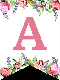 This set includes separate cards for uppercase and lowercase letters, giving you endless possibilities for how to learn with your child. Floral Free Printable Alphabet Letters Banner Paper Trail Design