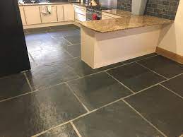 They are moisture resistant and easy to clean. Large Format Slate Kitchen Floor Tiles Renovated In Blackwood Tile Cleaners Tile Cleaning