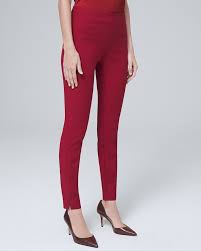 comfort stretch flat front skinny ankle pants