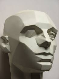 Planes Of The Face Obj Model Planes Of The Face Geometric Face Sculpture Head