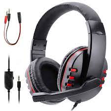 Zeion Gaming Headset Headphone with Microphone for PS4, Nintendo Switch,  Playstation 4, Playstation Vita, Mac, Laptop, Tablet, Computer, Mobile  Phones (3.5mm Plug Red): Buy Online at Best Price in Egypt - Souq