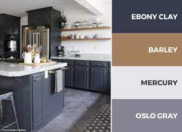 Kitchen color schemes with gray cabinets. A Gray And White Kitchen Color Scheme Adds Openness And Depth To Your Kitchen Kitchen Colour Combination Grey Kitchen Colors Kitchen Cabinets Color Combination