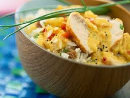 Curry De Poulet Au Lait De Coco Et Riz Basmati Poulet Lait De Coco Recettes De Cuisine Recette Poulet