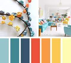 Una Paleta De Color Dulce Y Aromatica Que A Traves De Tonalidades Naranjas Y Amarillas Comp Paletas De Colores Paletas De Color Naranja Paleta De Colores Azul