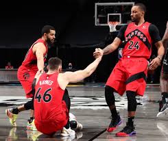 Powell norman nba raptors basketball disrespectful being cavs playoffs says game pointer hip getty toronto james leaves return team wallpapers. Aron Baynes Norman Powell Fred Van Vleet Raptors Republic