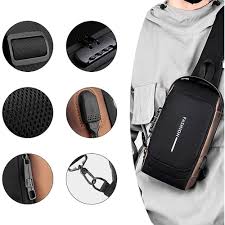 MORRAL GENERAL 20818 NEGRO ANTIRROBO CON CLAVE BOLSO DE HOMBRO MILTI  BOLSILLO SANTOFA ELECTRONICS