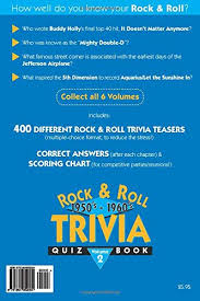 It's nice to take a trip down memory lane and remember the past. Rock Roll Trivia Quiz Book 1950 S 1960 S Love Presley Karelitz Raymond 9781984952004 Amazon Com Books