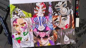 Who are the members of the demon slayer corp? Drawing Upper Moon Demon Kimetsu No Yaiba Youtube
