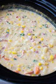 Remove and discard the thyme sprigs. Slow Cooker Bacon Corn Chowder Recipe