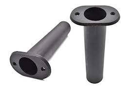 The flush mount rod holder can also be mounted with stainless. Stainless Steel Boat Fishing Rod Holder With Black Plastic Cap 90 Degree Rod Rests Holders