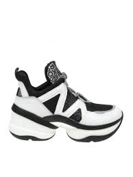 Best Price On The Market At Italist Michael Kors Michael Kors Sneakers Olympia Trainer White And Black Color