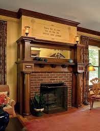 Inside the four square styles, the living room usually has the fireplace in the centre. Uncovering A Historic Foursquare Old House Journal Magazine Craftsman Fireplace Bungalow Interiors Craftsman House