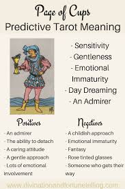 That card is your personal guide through the deck and you'll see that card appearing more often in spreads, especially if you do tarot readings for your self. Future Tarot Meanings Page Of Cups Lisa Boswell Tarot Meanings Tarot Tarot Learning