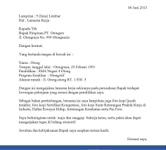 Surat lamaran pekerjaan untuk mengisi kekosongan jabatan atau formasi Contoh Surat Lamaran Kerja Yang Benar Sesuai Aturan Sulis Tia